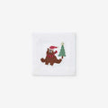 Embroidered Novelty Cocktail Napkins, Set of 4 - Bear