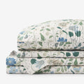 Strawberry Fields Classic Cool Cotton Percale Bed Sheet Set - Beige, Full