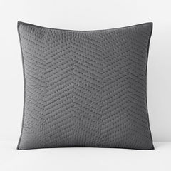 Voile Sham - Graphite, Euro