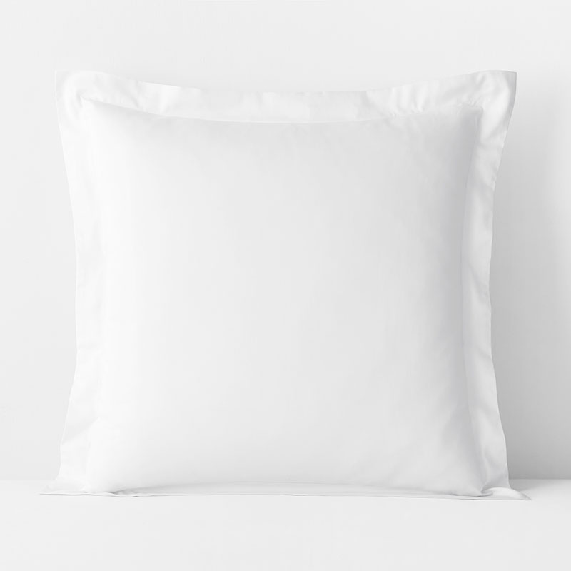 Classic Smooth Rayon Made From Bamboo Sateen Sham - White, Euro