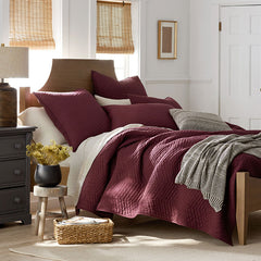 Voile Sham - Dusty Plum, Euro