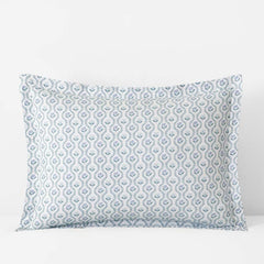 Tira Floral Classic Cool Cotton Percale Sham - Flower Blue, King