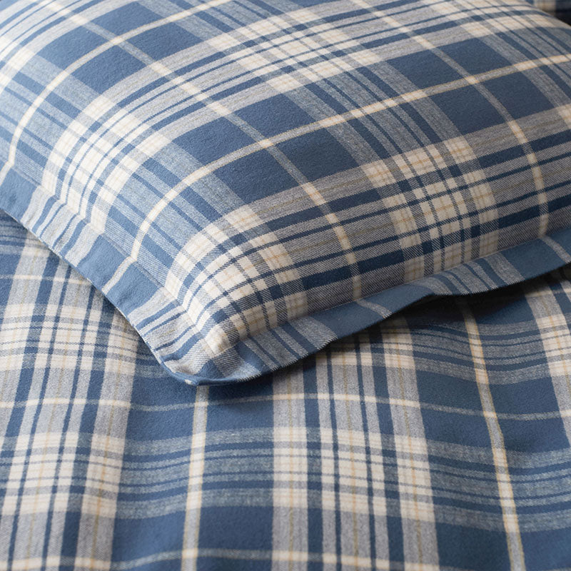 Classic Plaid Ultra-Cozy Cotton Velvet Flannel Sham - Scot, Euro