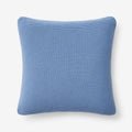 Classic All Season Breathable Cotton Knit Decorative Pillow Cover - Blue