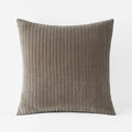 Straight Stitch Velvet Quilted Sham - Mocha, Euro