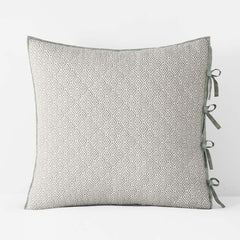 Tira Geo Reversible Quilted Sham - Green, Euro