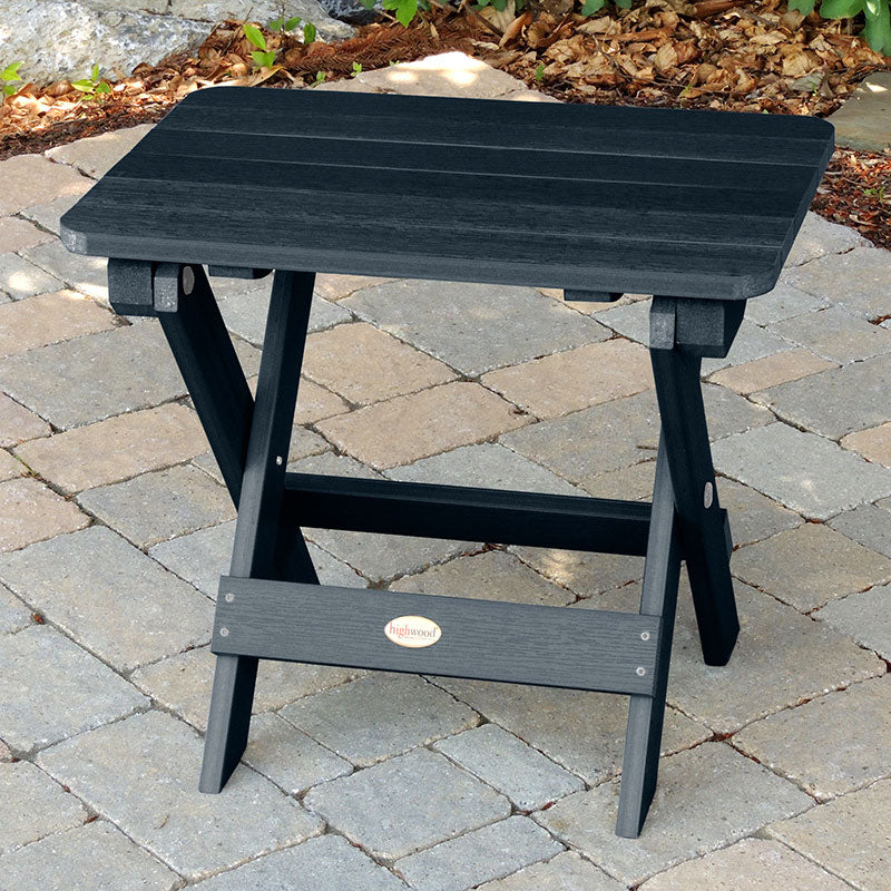 Adirondack Folding Side Table -  Navy
