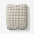 Classic Stripes and Plaids Cool Yarn-Dyed Cotton Percale Fitted Bed Sheet - Mini Check Green, Twin XL