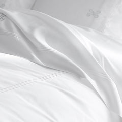 Dorset Stripe Luxe Smooth Egyptian Cotton Sateen Sham - Blue, Standard