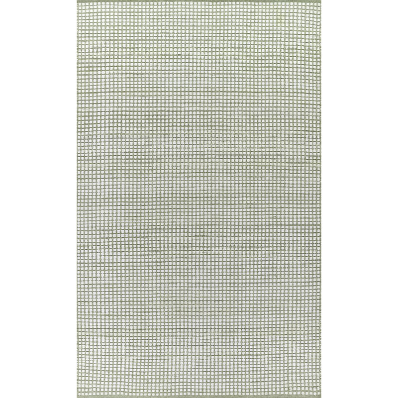 Handwoven Mini Checkered Performance Rug - Green, 2' 3" x 8' Runner