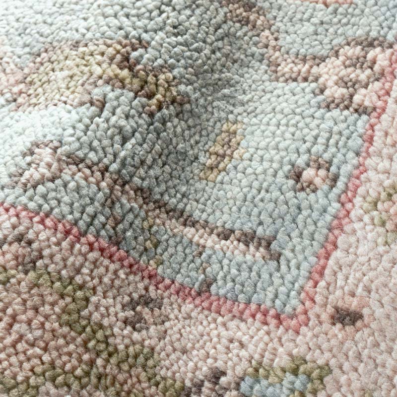 Athens Hand Knotted Wool Rug - Blue, 8' x 10'