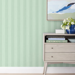 Ava Removable Wallpaper - Stripe Willow Green, Roll