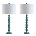 Beaded Table Lamp, Set of 2 - Blue