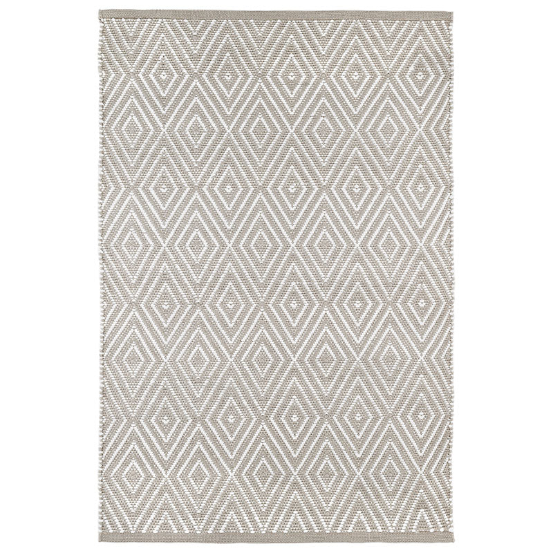 Diamond Handwoven Indoor/Outdoor Rug - Platinum, 8' x 10'