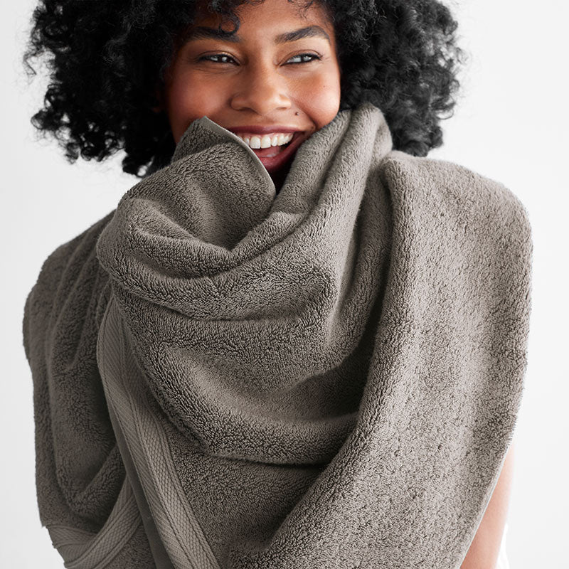 Cotton & TENCEL™ Lyocell Hand Towel - Taupe