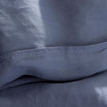 Premium Breathable Washed Linen Solid Sham - Denim Blue, King