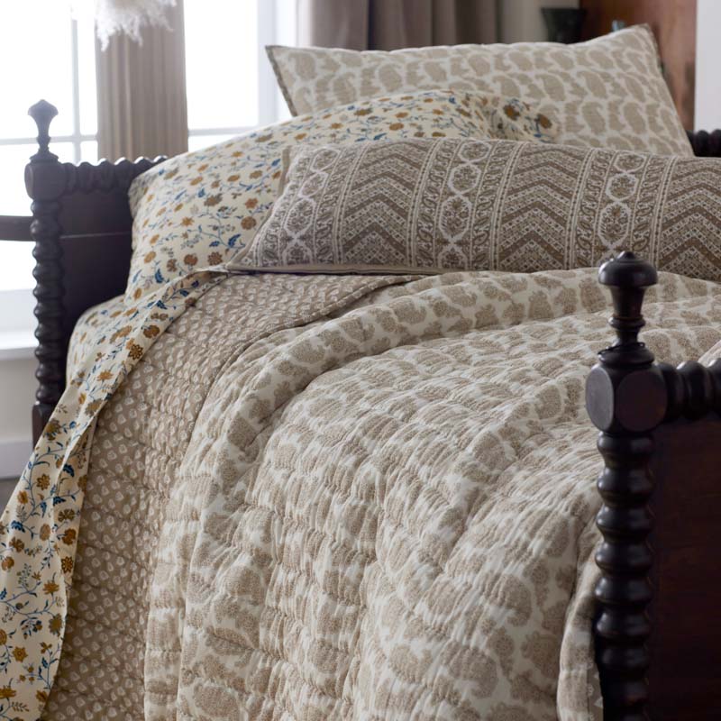 Jiya Reversible Quilted Sham - Taupe, King