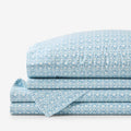 Idril Classic Cool Cotton Percale Bed Sheet Set - Geo, Twin