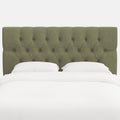 Park Tufted Textured Linen Headboard - Laurel, Queen