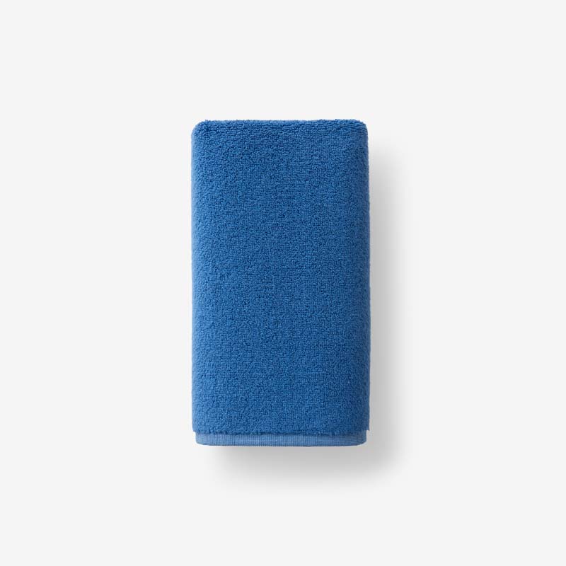 Reversible Solid Hand Towel - Blue