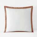 Solid Border Classic Cool Cotton Percale Sham - Clay, Euro