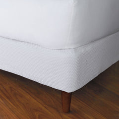 Madelyn Egyptian Cotton Matelassé Box Spring Cover - White, Twin