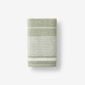 Plush Spa Stripe Hand Towel - Light Willow