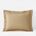 Solid Garment Washed Cotton Percale Sham - Wheat, King