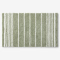 Plush Spa Stripe Bath Rug - Dark Willow, 17 in. x 24 in.