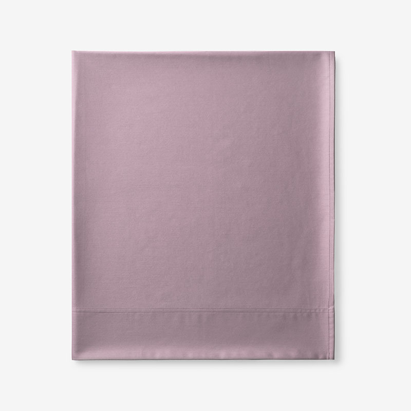 Premium Smooth Supima® Cotton Wrinkle-Free Sateen Flat Bed Sheet - Wisteria, Deep Pocket Queen