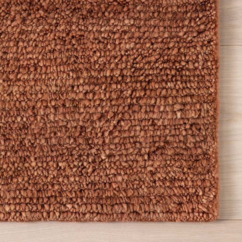 Ramsey Hand Knotted Wool Rug - Rust, 2' 6" x 8' Runner