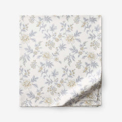 Whispering Garden Premium Smooth Wrinkle-Free Sateen Flat Bed Sheet - Gray Multi, King/Cal. King