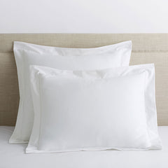 Premium Smooth Organic Cotton Sateen Sham - White, Euro