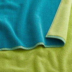 Reversible Solid Hand Towel - Teal Blue