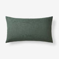 Texture Decorative Lumbar Pillow Cover - Green, 12 in. x 21 in.