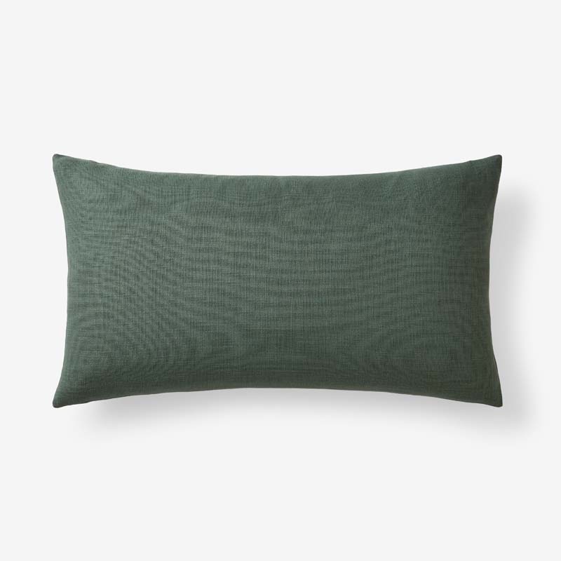 Texture Decorative Lumbar Pillow Cover - Green, 12 in. x 21 in.