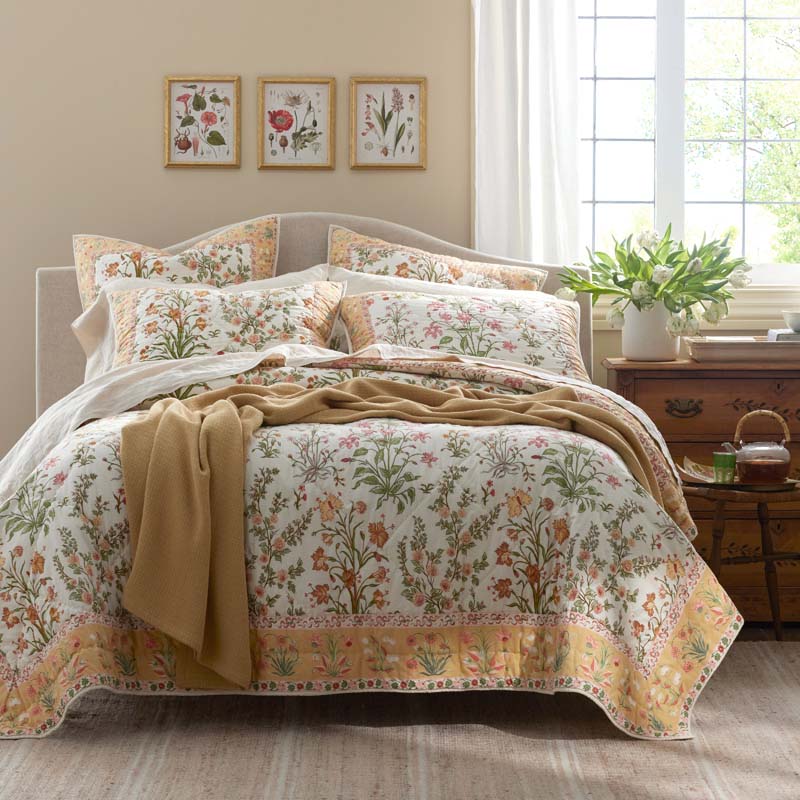 Myesha Quilted Sham - Gold, King