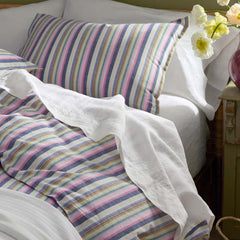 Yamika Stripe Duvet Cover - Multi, Full/Queen