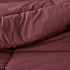 Classic Cool Cotton Percale Comforter - Plum, Full