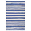 Rugby Stripe Denim Handwoven Indoor/Outdoor Rug - Denim, 3' x 5'