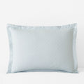 Clemencia Classic Cool Cotton Percale Sham - Geo Pale Blue, Standard