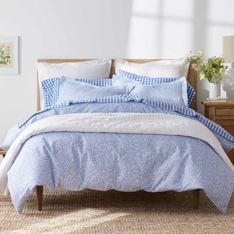 Serene Floral Classic Cool Percale Sham - Ditsy, Euro
