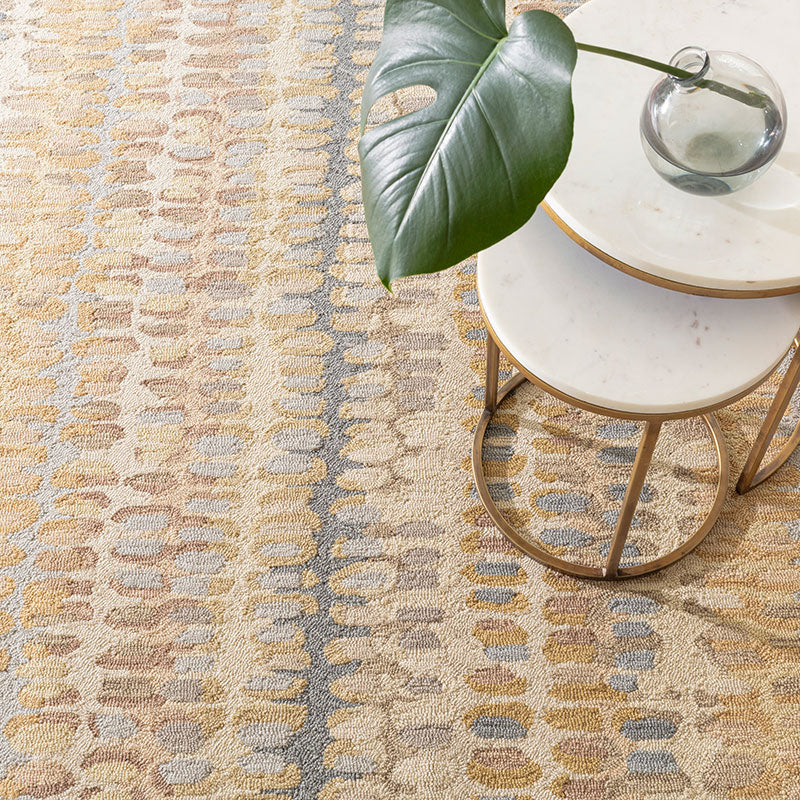 Paint Chip Hand Hooked Wool Rug - Natural, 3' x 5'