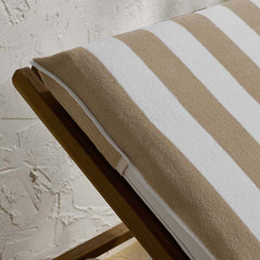 Classic Cabana Stripe Lounge Chair Cover - Taupe