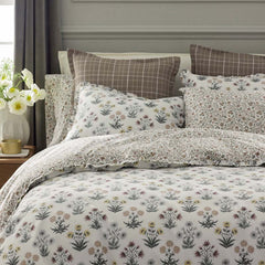 Garden Patch Reversible Garment Washed Cotton Percale Comforter Set - Multi, Full/Queen