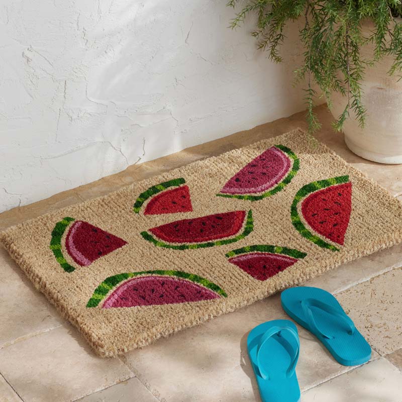 Summer Novelty Coir Doormat - Watermelon, 24 in. x 36 in.