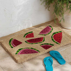 Summer Novelty Coir Doormat - Watermelon, 18 in. x 30 in.