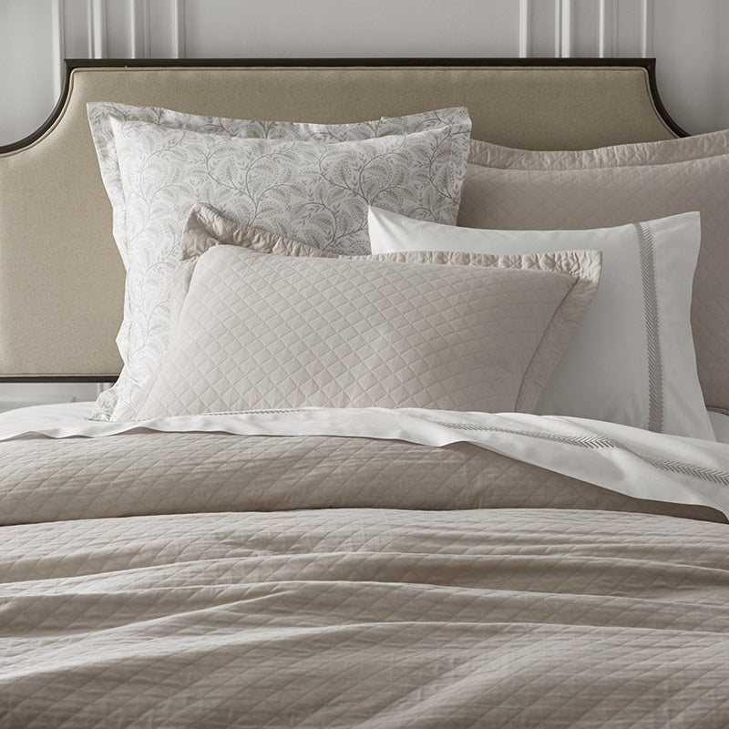 Norfolk Premium Smooth Egyptian Cotton Sateen Sham - Taupe, Euro