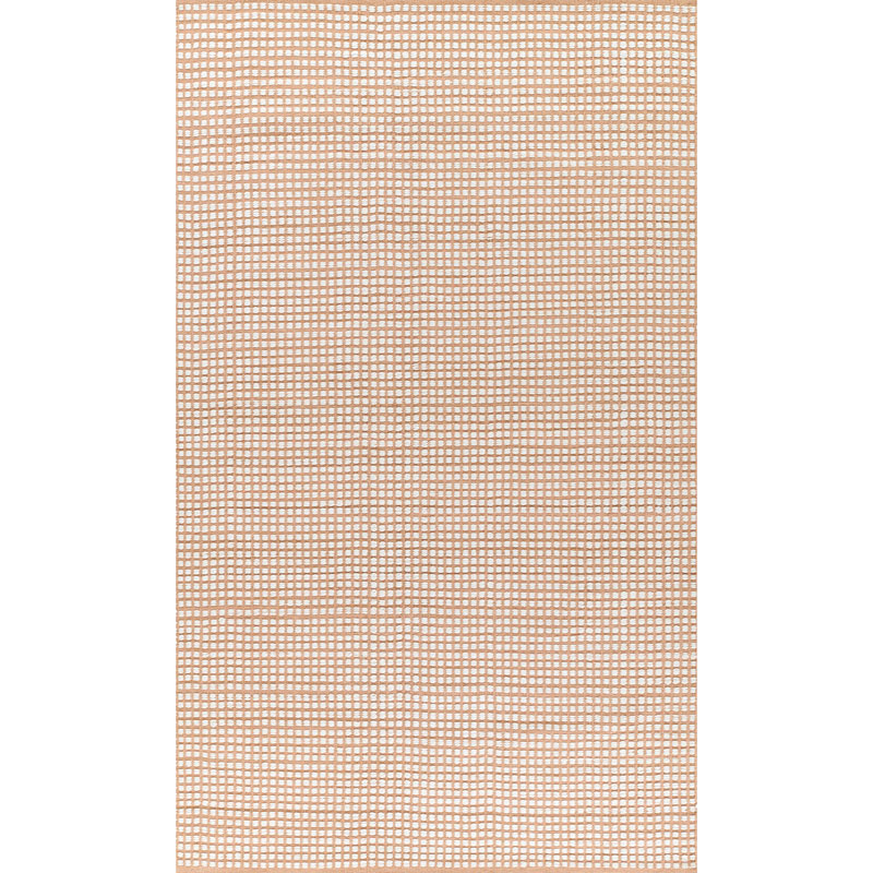 Handwoven Mini Checkered Performance Rug - Pink, 5' x 8'