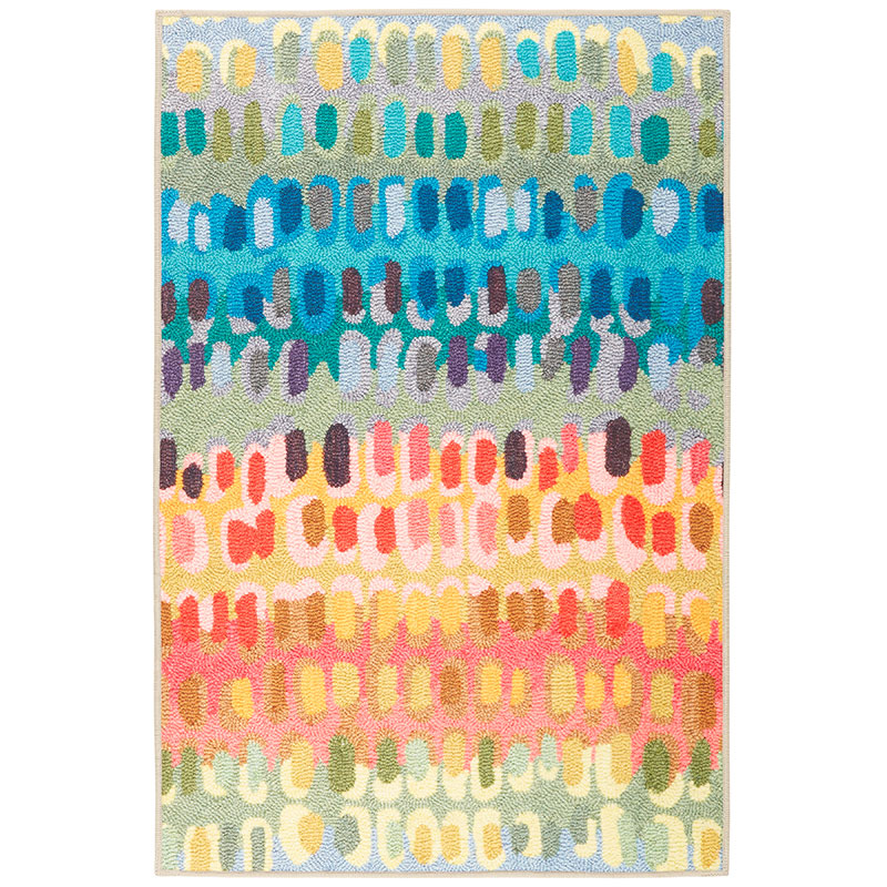Paint Chip Washable Rug - Multi, 2' 6" x 8' Runner